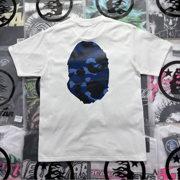 BAPE Color Camo Big Ape Head Tee ‘White’ - Picture 7 of 8